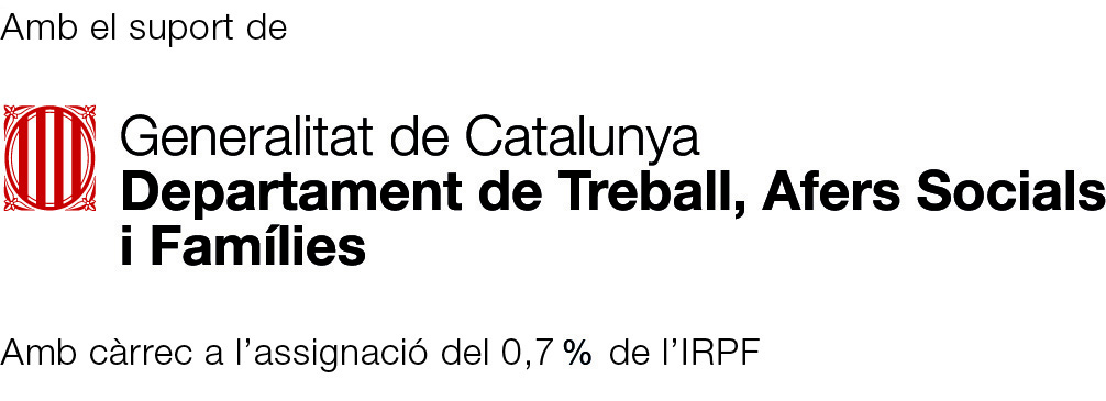 Logotip Generalitat Departament de Trebball IRPF